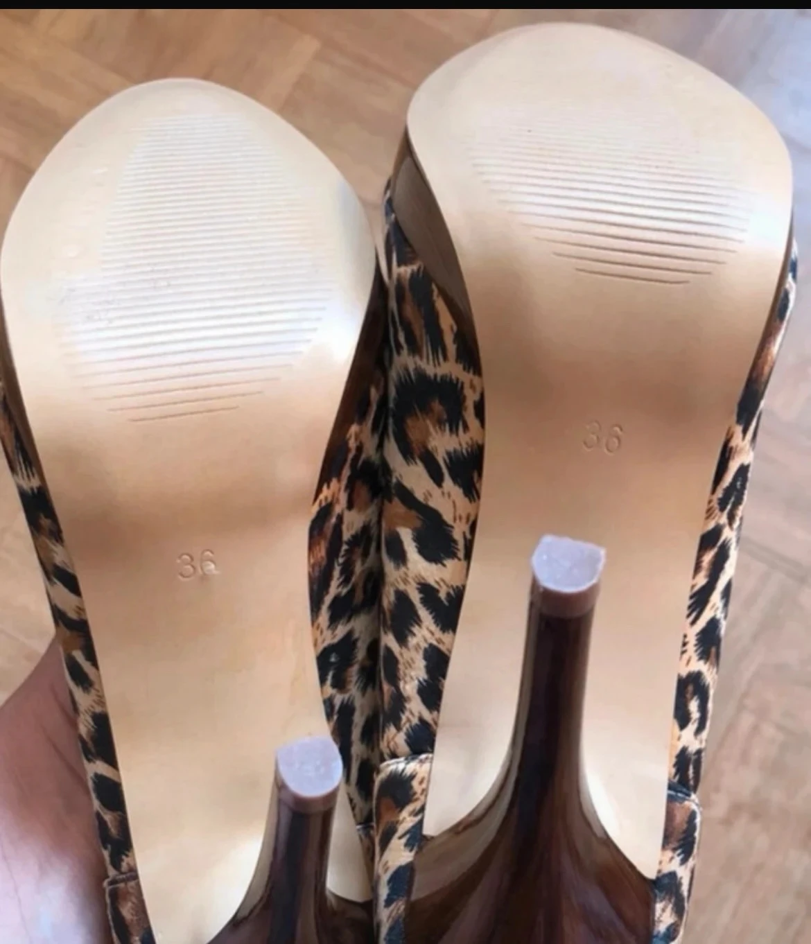 👠🐆Glamour Chic Leopard Glamour Chic EU36 Glam Elegant Leopard Peep Toe Heels UK3🐆👠 – photo 8